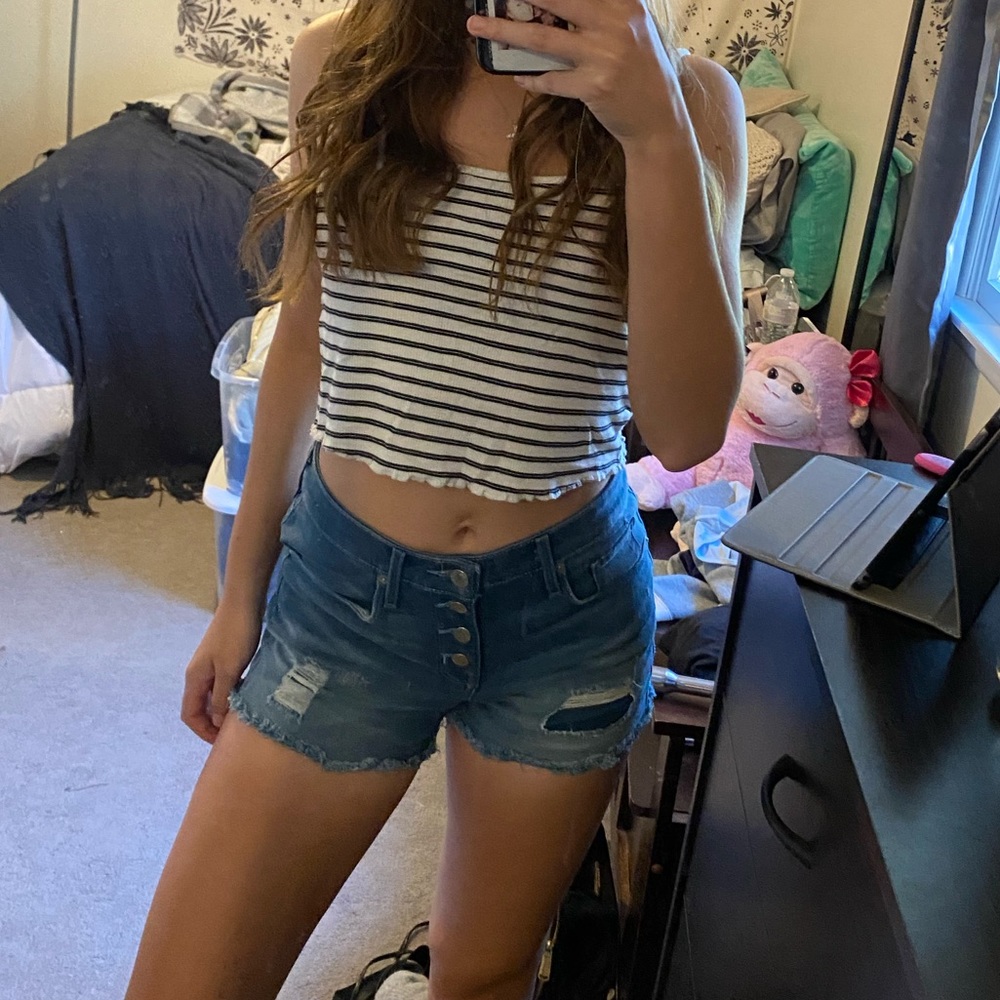 high waisted shorts size 4